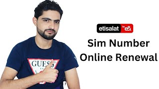 How to renew Etisalat sim card with UAE PASS