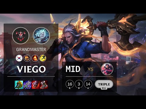 Viego Mid vs Irelia - KR Grandmaster Patch 11.17