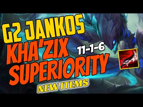 G2 Jankos Plays KHA'ZIX Jungle vs Graves - Challenger Gameplay New Items Season 11 - Duskblade