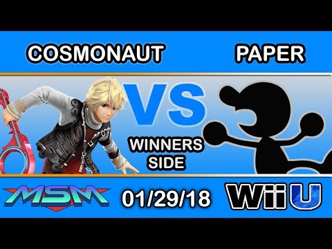 MSM 131 - Cosmonaught (Shulk) Vs. Paper (Mr. Game & Watch) Winners Side - Smash 4