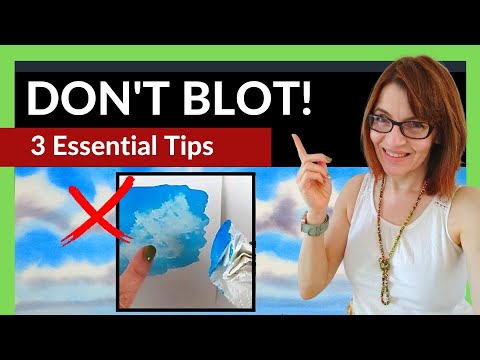 Cloud Watercolour Tutorial - DON'T Blot, this is better!