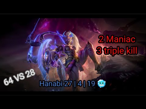 MLBB Hanabi 2 Maniac Single Match #mobilelegends #mobilelegendsbangbang #hanabi #hanabimaniac #build