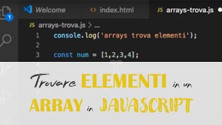 Trovare elementi in un Array in JavaScript #17 - Macraris