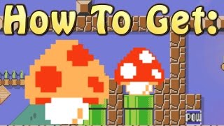 Super Mario Maker - How to get the Big Funny Mushrooms