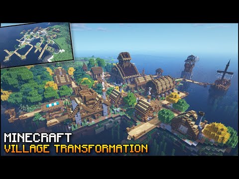 Minecraft Village Transformation Timelapse [Minecraft Plains Village]