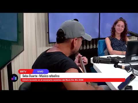 Seba Duarte estará tocando en el escenario acústico del Rock Sin Río