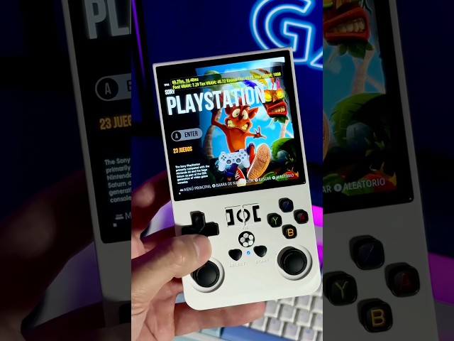 Vídeo relacionado con R36MAX Consola de juegos de mano retro, pantalla IPS de 4 pulgadas, consola de juegos retro, más de 30 emuladores principales, más de 22.000 juegos clásicos, tarjeta TF de 128 GB, sistema Linux de