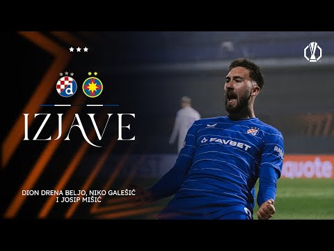 NAKON UTAKMICE | Beljo, Galešić i Mišić nakon pobjede protiv FCSB-a