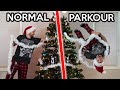 Parkour VS Normal People In Real Life (Christmas Edition)