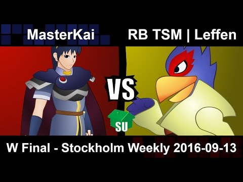 MasterKai (Marth) vs RB TSM Leffen (Falco) - Winners Final Stockholm Weekly 2016-09-13