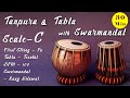 C Scale Tanpura | Tabla - Teentaal | BPM - 100 | Swarmandal - Raga Bilawal