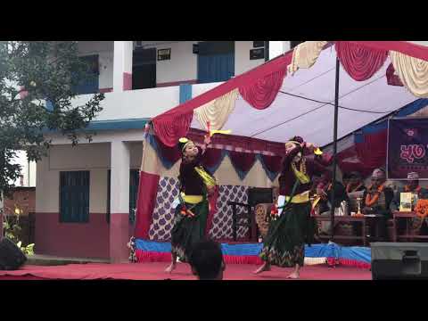 Jhyaure dance || Nachideu fanakkai ghumera || Dance choreography by Alisha and Sonam