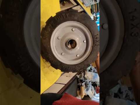 3.50-8 Solid Tyres with Wheel Rim for Trolley - Durable and Reliable for Heavy Loads