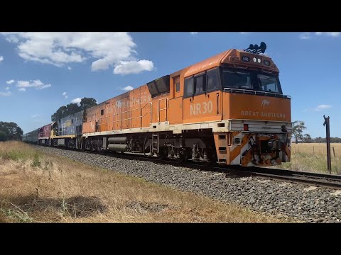 2TA8 Great Southern with NR30 NR44 NR74 at Murgheboluc heading to Inverleigh 25/1/2023