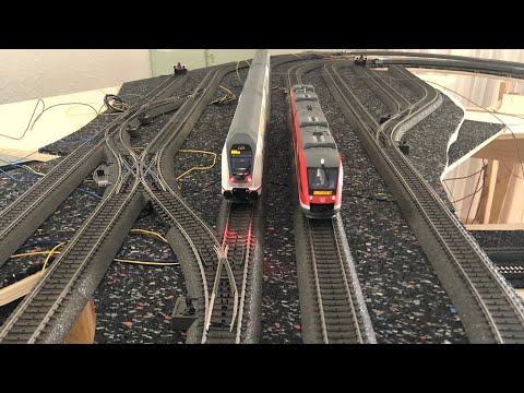 Märklin Modelleisenbahn — Moderner Intercity Verkehr auf neuer H0 Kompaktanlage mit 4 Ebenen