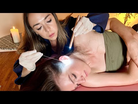 ASMR Sharp or Dull Scalp Exam Sensory Tests, Hair Brushing, Lice Comb [Real Person] Scalp Tingles