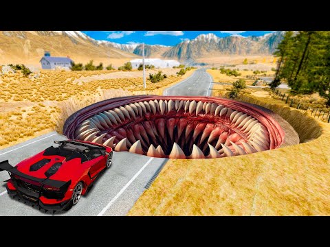Autos gegen riesige verfluchte Schlaglöcher in GTA 5 testen!