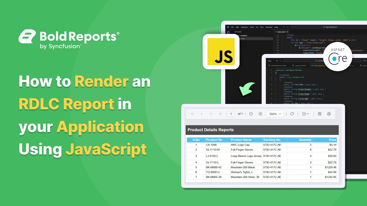 How to Render an RDLC Report in Your Application Using JavaScript from Server Side | Bold Reports