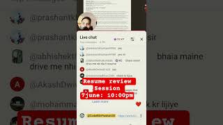 Resume Review Live | Fix These Mistakes Before Applying for Jobs