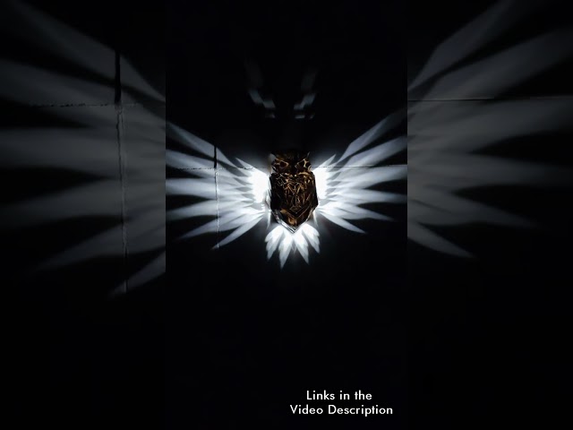 Vídeo relacionado con ZVO Bald Búho Wall Light, 3D Animal Búho LED Aplique de Pared Lámpara de Sombra, Lámpara 3D Águila Decoración de Pared, Estatua Animal de Resina Funciona con Pilas, Luz Nocturna para Jardín