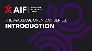 The Massage Open Day Series - Introduction