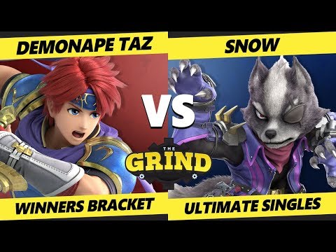 Smash Ultimate Tournament - Demonape Taz (Roy) Vs. Snow (Wolf) The Grind 89 Winners Top 48