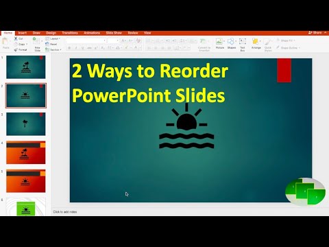 Two Ways to Reorder PowerPoint Slides