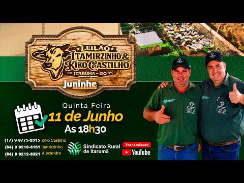 Leilão Parceria SR de Itarumã-GO, Kiko Castilho e Itamirzinho
