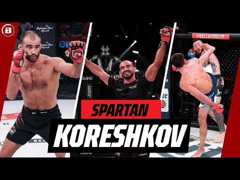 A True SPARTAN In The Cage⚔️💥 | Andrey Koreshkov AMAZING Knockouts | Bellator MMA