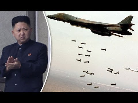 Breaking North Korea Kim Jong Un Brink of War USA Bombers Live Fire Drills September 2017 Video