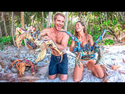 GIANT CRABS Rule This Remote Island!