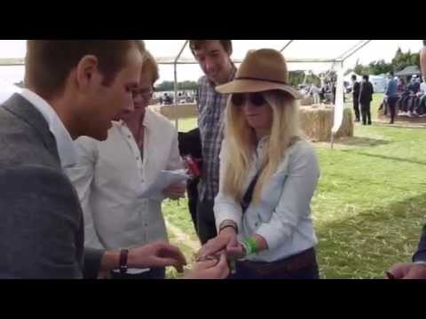 Magician backstage at festival