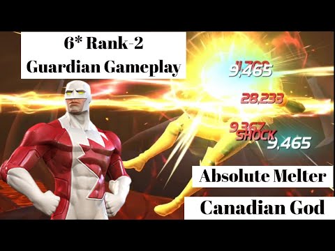 MCOC - 6-Star Rank-2 Guardian Gameplay | Canadian GOD | Marvel Contest of Champions
