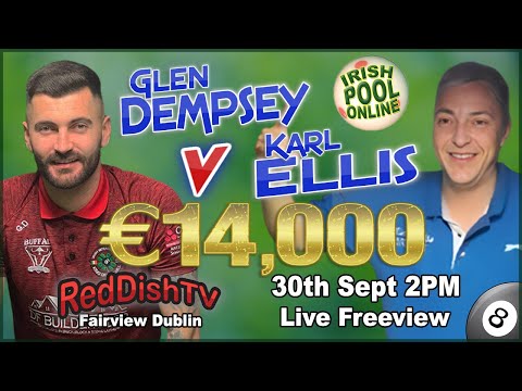 Glen Dempsey V Karl Ellis - €14,000 Inter Rules Money Match - Fairview Snooker Club Dublin