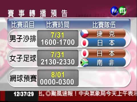 奧運精采賽事 鎖定華視頻道