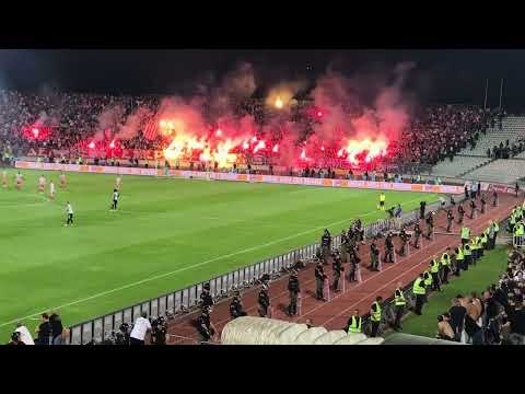 Derby of Belgrade, Red Star ultras tribune, 31 august 2022