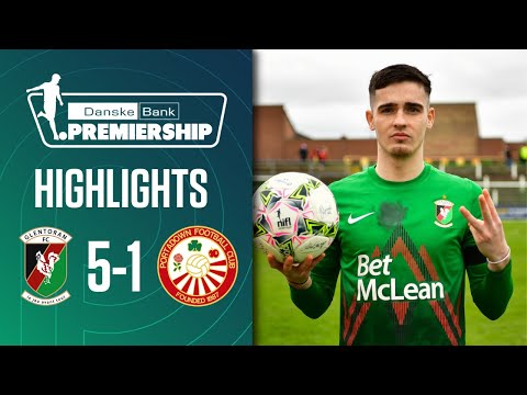 Five star Glens heap pressure on 10-man Ports | Glentoran 5-1 Portadown | Irish League Highlights
