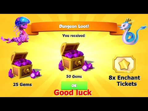 Jellyfish Dungeon Week-Dragon Mania Legends | Level 8 Cat Eel Solo event | DML