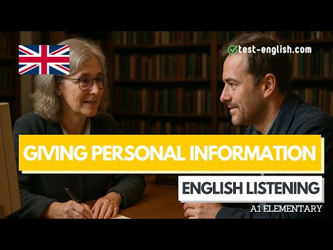 Giving personal information – A1 English Listening Test