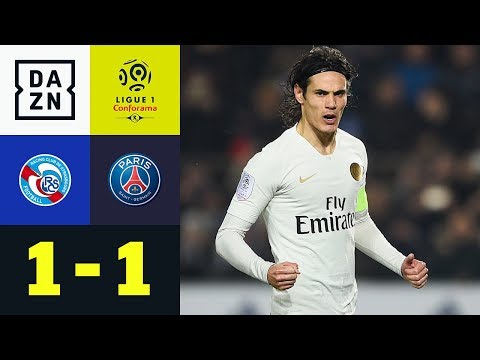 Edinson Cavani rettet Punkt: Straßburg - Paris Saint-Germain 1:1 | Highlights | Ligue 1 | DAZN