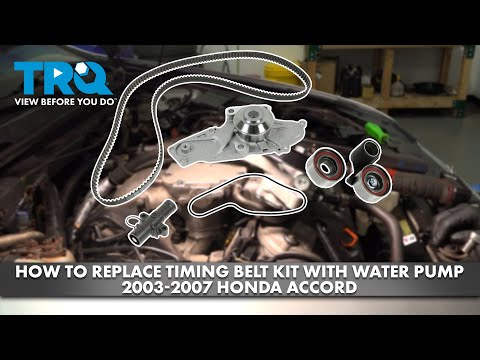 How to Replace Timing Belt Kit with Water Pump 2003-2007 Honda Accord