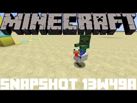 Minecraft Snapshot: 13w49a Chicken Jockeys