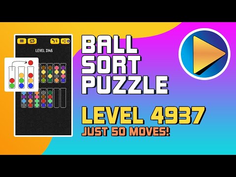 Ball Sort Puzzle Level 4937 Walkthrough [50 Moves!]