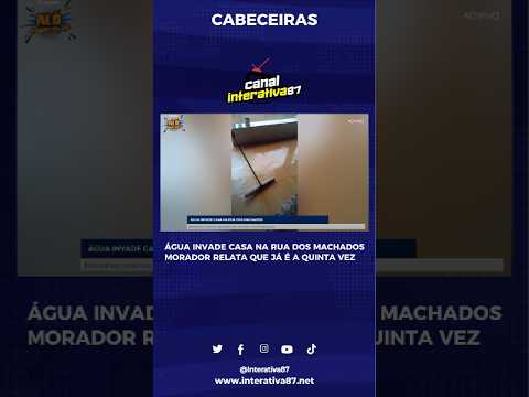 Água invade casa na Rua dos Machados em Cabeceiras-GO