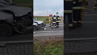 Wypadek na DK53 w Dylewie