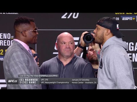 Единоборства UFC 270: Битвы взглядов на пресс конференции