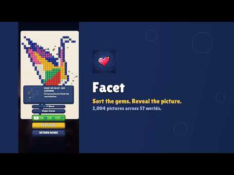 Facet: Gem Art Coloring gameplay trailer thumbnail