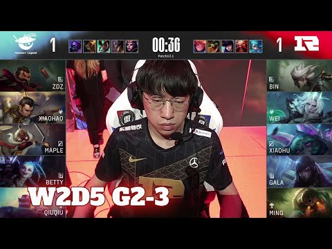 AL vs RNG - Game 3 | Week 2 Day 5 LPL Spring 2022 | Anyone's Legend vs Royal Never Give Up G3