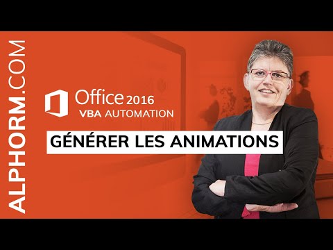 Comment générer les animations sous Office 2016 VBA Automation