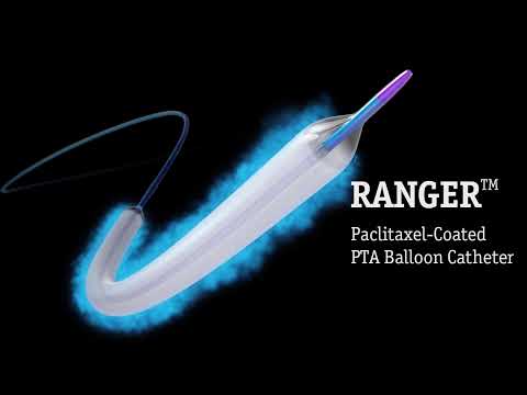 Animacion procedimiento de angioplastia con balón medicado Ranger™ DCB
